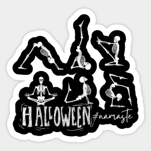 Halloween namaste Sticker